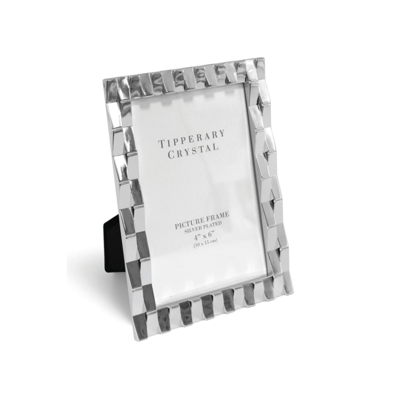 Chequered Silver Frame 4″ x 6″ | The Elms