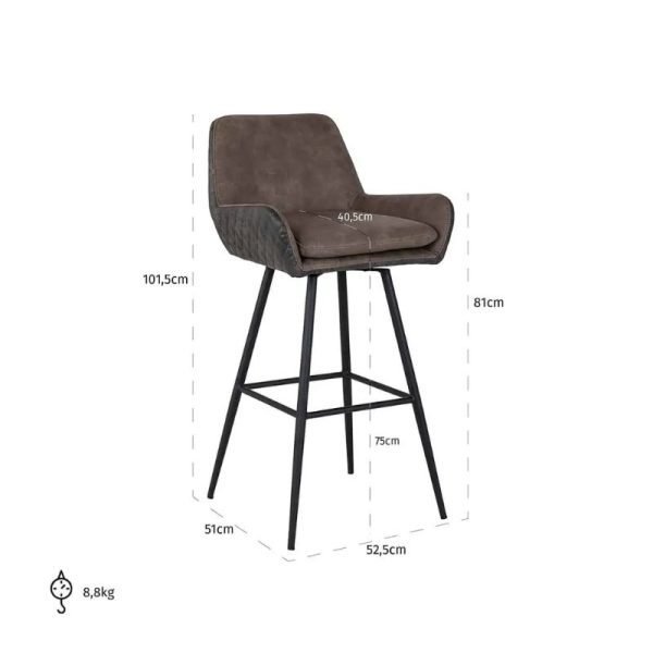 Linsey Swivel Barstool | Dining Room | Barstools | The Elms