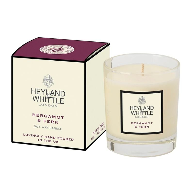 Classic Bergamot & Fern Candle in a Glass 230g | The Elms