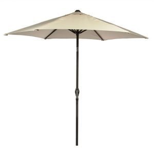 Soleil 2.7m Crank & Tilt Parasol - Cream | Outdoor Living | Parasols & Bases | The Elms