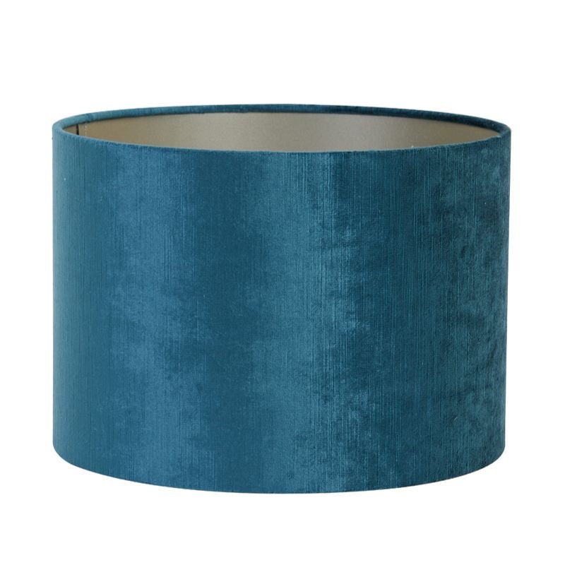 Livingo Cylinder - Gemstone Petrol - 30x30x21 | Shades & Bases | Lamp Shades | The Elms