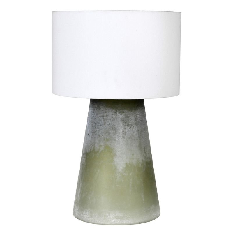 Smokey Green Table Lamp with Shade | Table & Desk Lamps | Table Lamps | The Elms