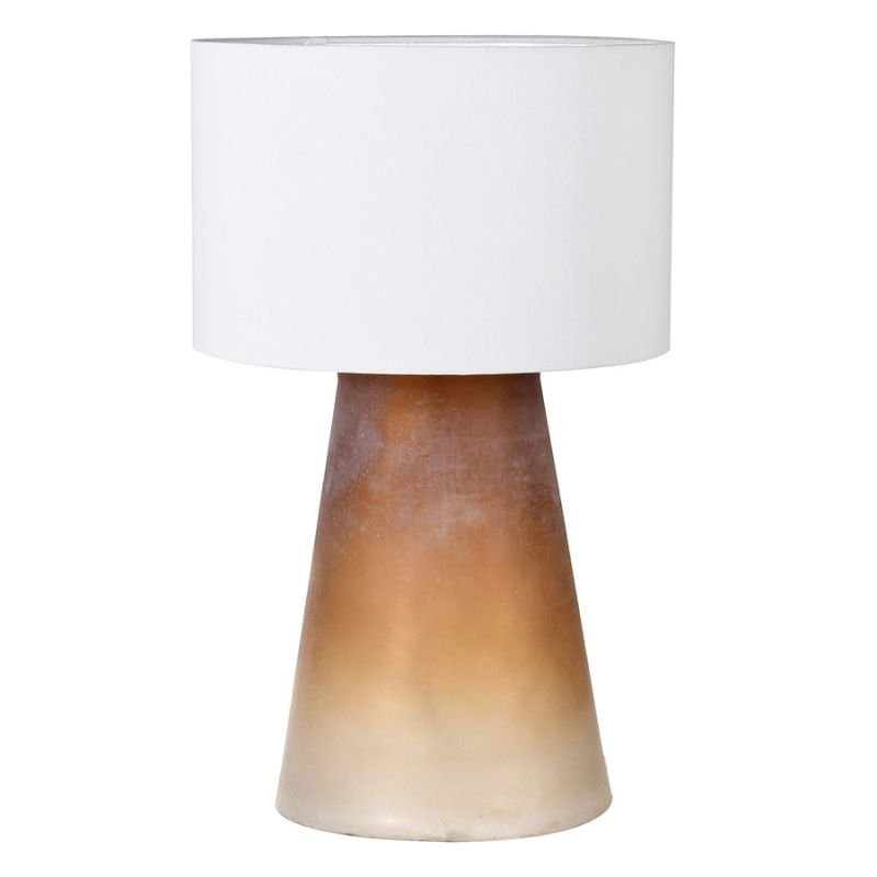 Burgundy Fade Glass Lamp with Shade | Table & Desk Lamps | Table Lamps | The Elms