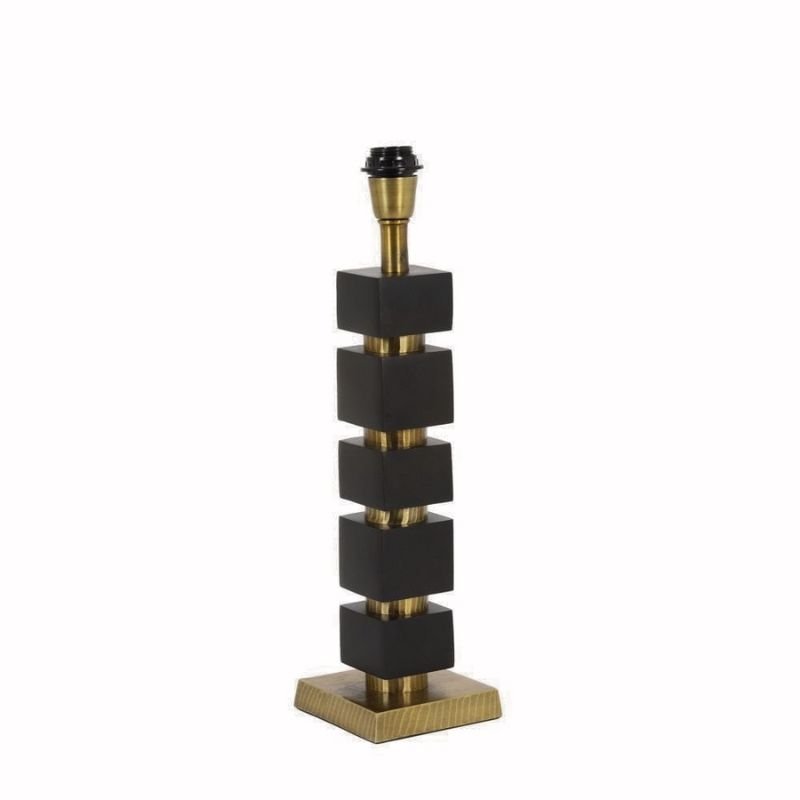 Jysa Lamp Base - Antique Bronze/Matted Black - 14x52 | Lighting & Lamps | Lamp Bases | The Elms