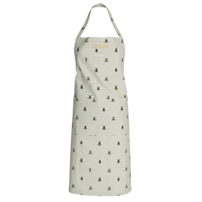 Adult Apron - Bees | Kitchen Accessories | Linen | The Elms