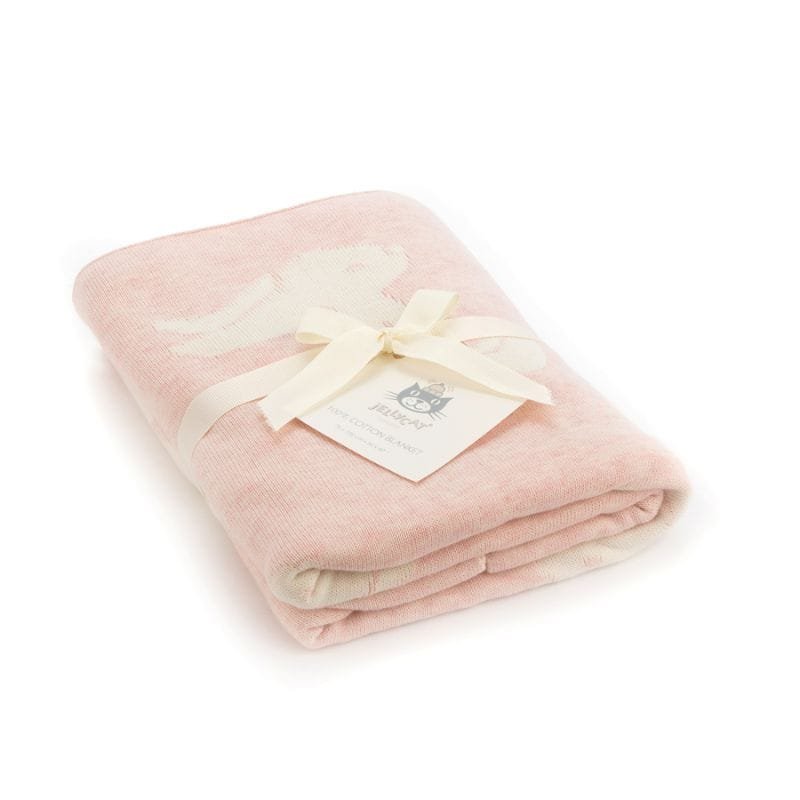 Bashful Bunny Blanket - Pink | Gifts | Homeware Gifts | The Elms