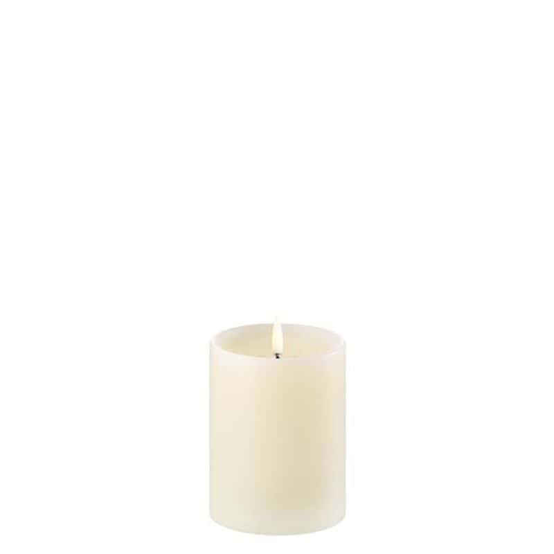 Pillar Candle with Shoulder - Ivory - 7.8cm x 10cm | Fragrances | Candles & Diffusers | The Elms