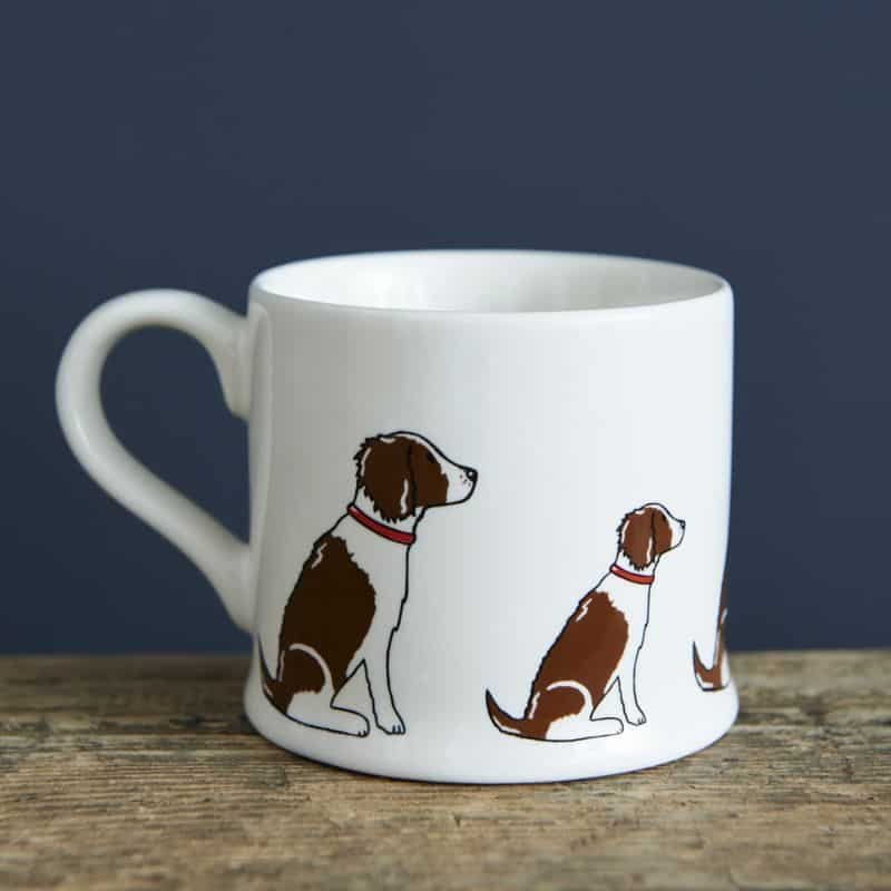 Dog Mug - Liver & White Springer Spaniel | Serveware | Cups, Glasses & Jugs | The Elms