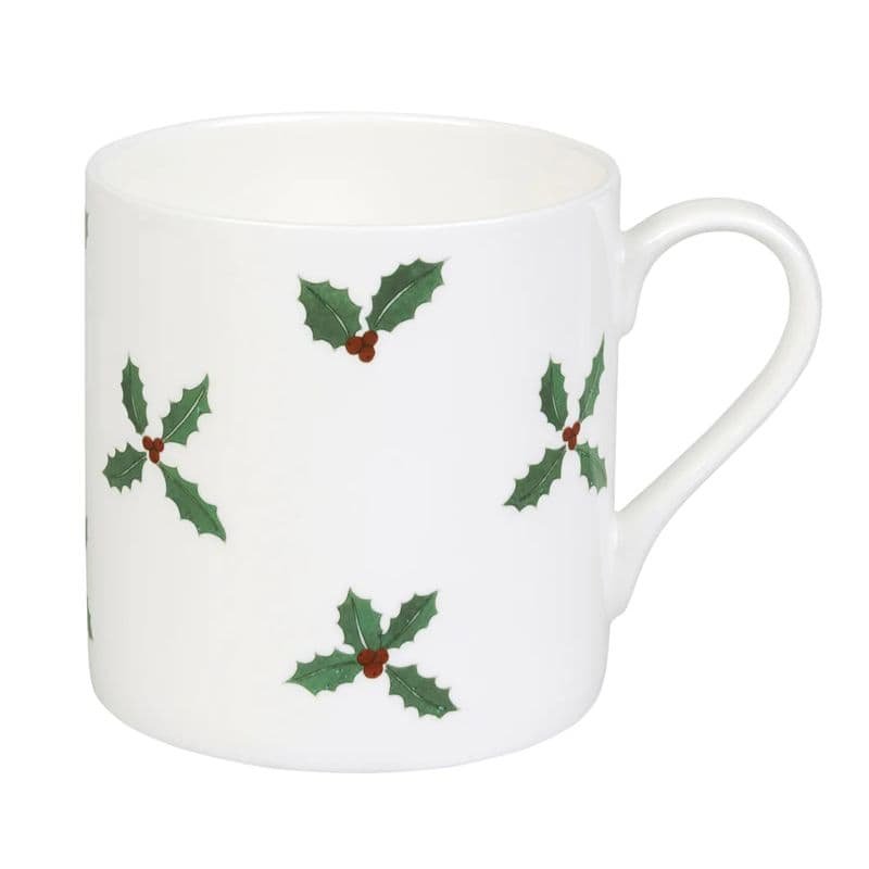 Mug - Holly & Berry - 425ml | Christmas Serveware | Christmas Cups | The Elms