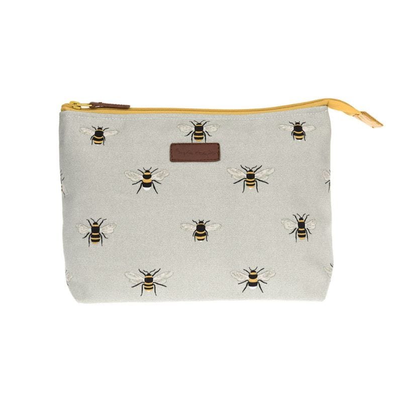 Bees Canvas Wash Bag - Large | Accessories | Bags | The Elms