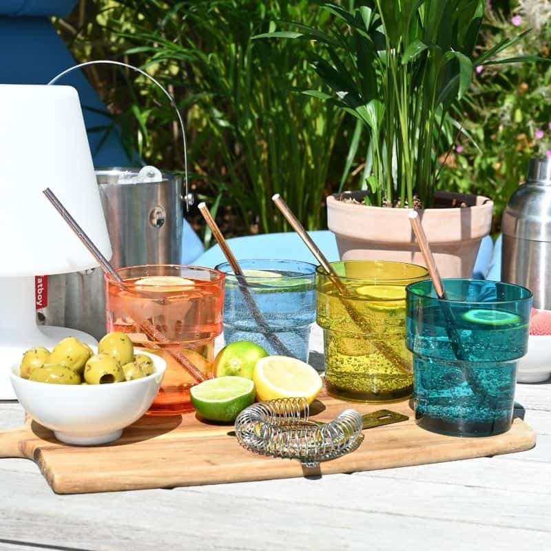 Riviera Stacking Tumbler Glasses - Set of 4 | Outdoor Living | Garden Accessories | The Elms