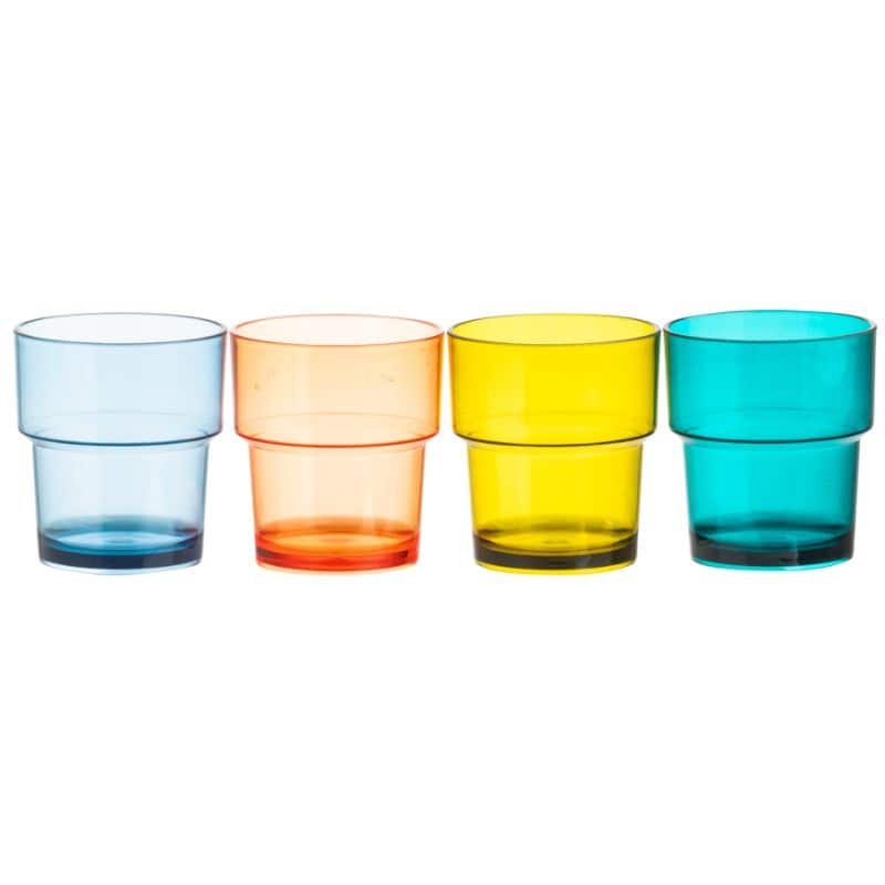 Riviera Stacking Tumbler Glasses - Set of 4 | Outdoor Living | Garden Accessories | The Elms