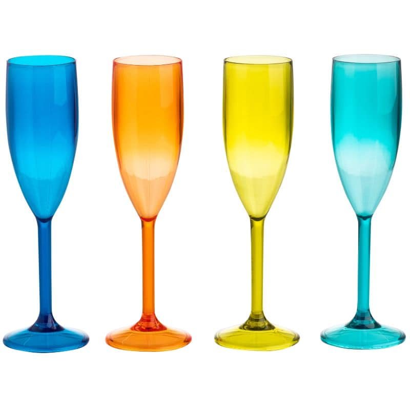 Riviera Flute Glasses - Set of 4 | Outdoor Living | Garden Accessories | The Elms