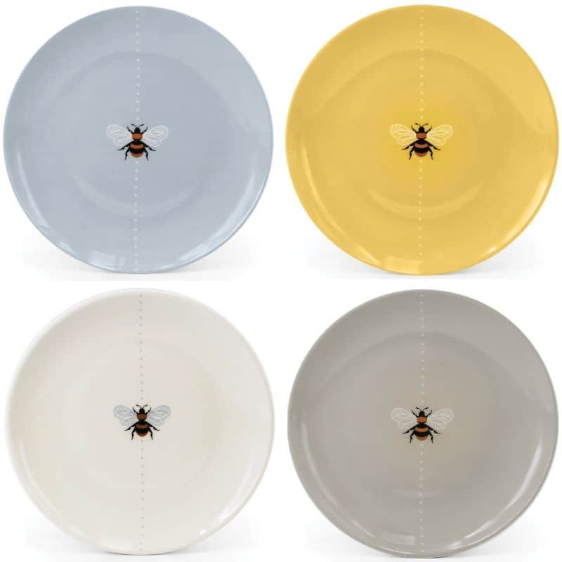 Bee Side Plates - Set of 4 | Serveware | Plates | The Elms