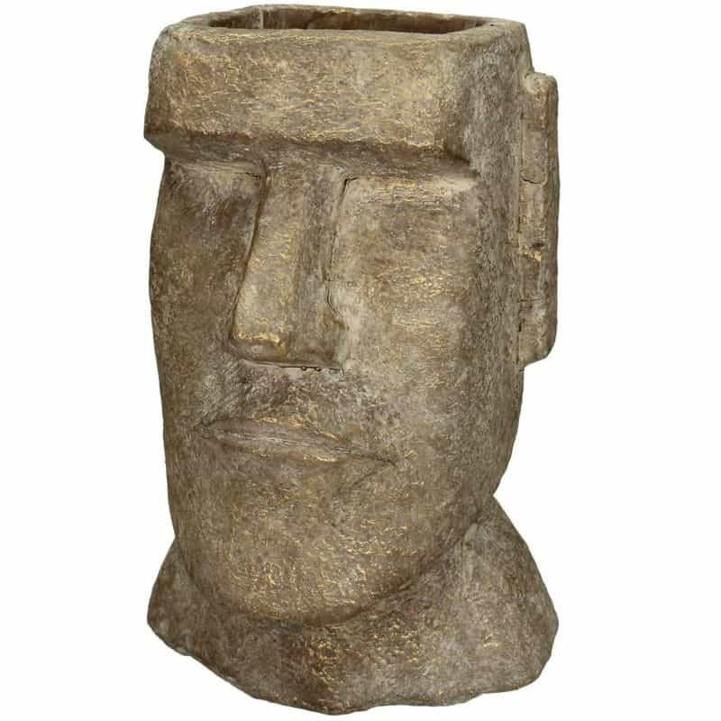 Easter Island Head Planter - 27cm | Decorative Accessories | Vases | The Elms