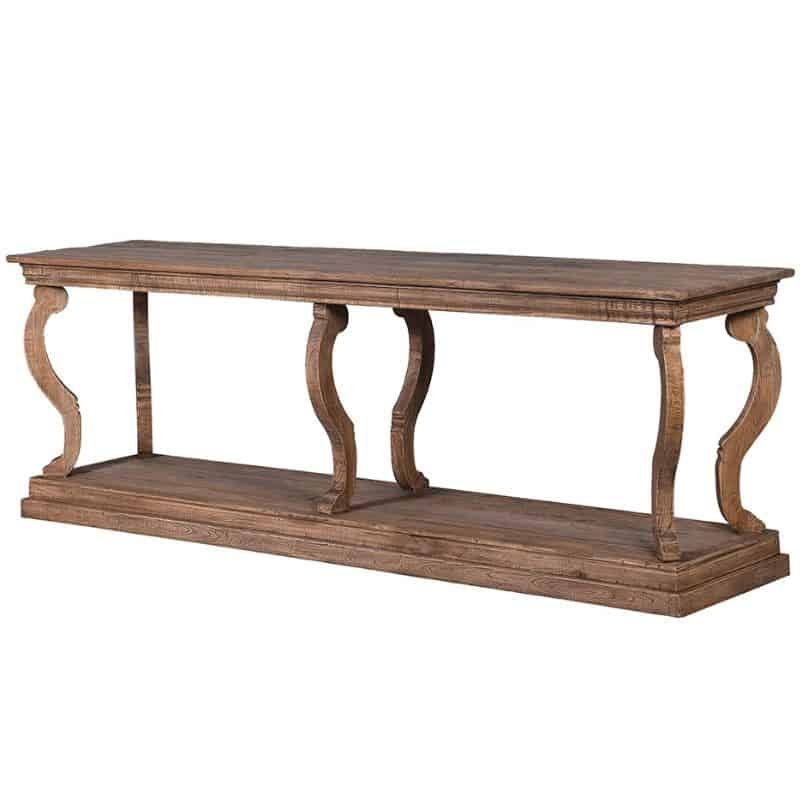 Reclaimed Oak Console Table - 250cm x 60cm x 86cm | Living Room | Console Tables | The Elms