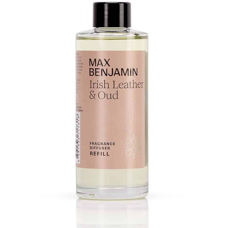 Max Benjamin Diffuser Refill - Irish Leather & Oud - 150ml | Fragrances | Diffusers | The Elms