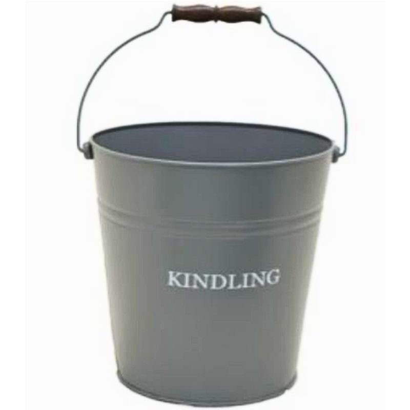 Grey Kindling Bucket - 30.5cm | Decorative Accessories | Decorative Objects | The Elms