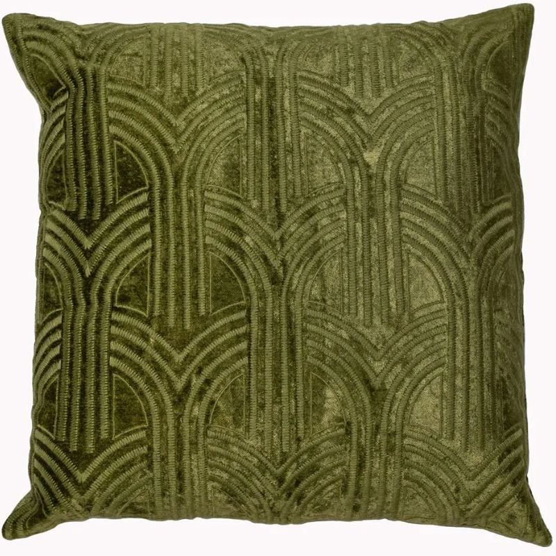 Lalique Olive Cushion - 45cm x 45cm | Soft Furnishings | Cushions | The Elms