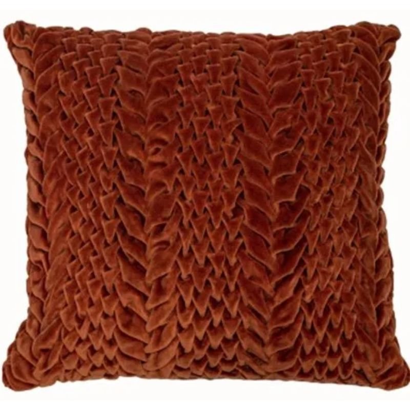 Dunand Rust Cushion - 45cm x 45cm | Soft Furnishings | Cushions | The Elms