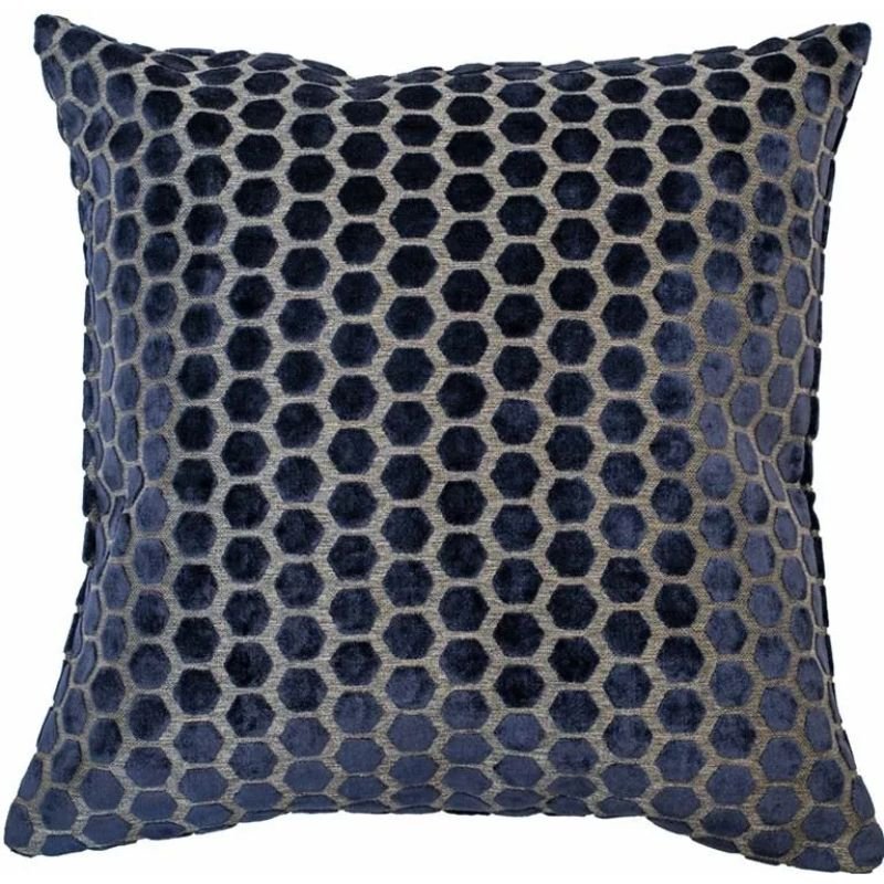 Jorvik Navy Cushion - 43cm x 43cm | Soft Furnishings | Cushions | The Elms