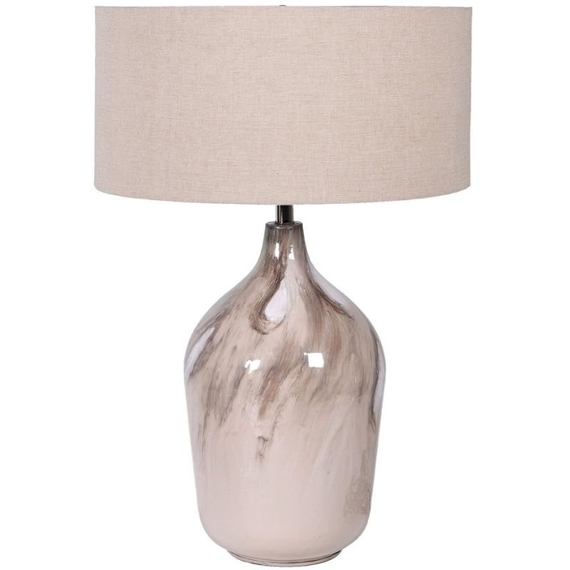 Mystique Table Lamp with Linen Shade - 68cm | Lamps | Table & Desk Lamps | The Elms