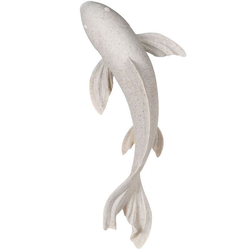 White Koi Fish Wall Decor - 24cm x 50cm | Wall Decor | Wall Art | The Elms