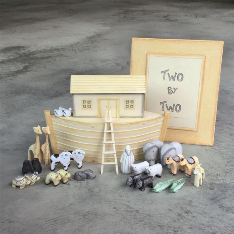 Noah’s Ark Set - 26cm x 31cm | Decorative Accessories | Decorative Objects | The Elms