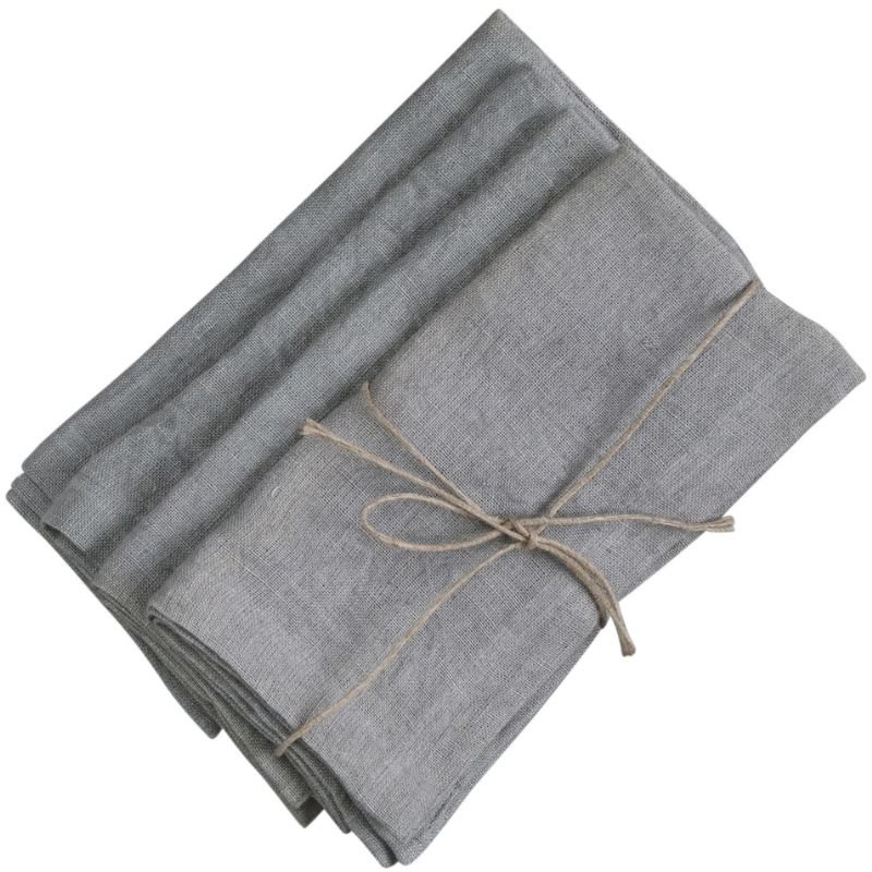 French Grey Cloth Napkin - Set of 4 | Kitchenware | Linenware | The Elms