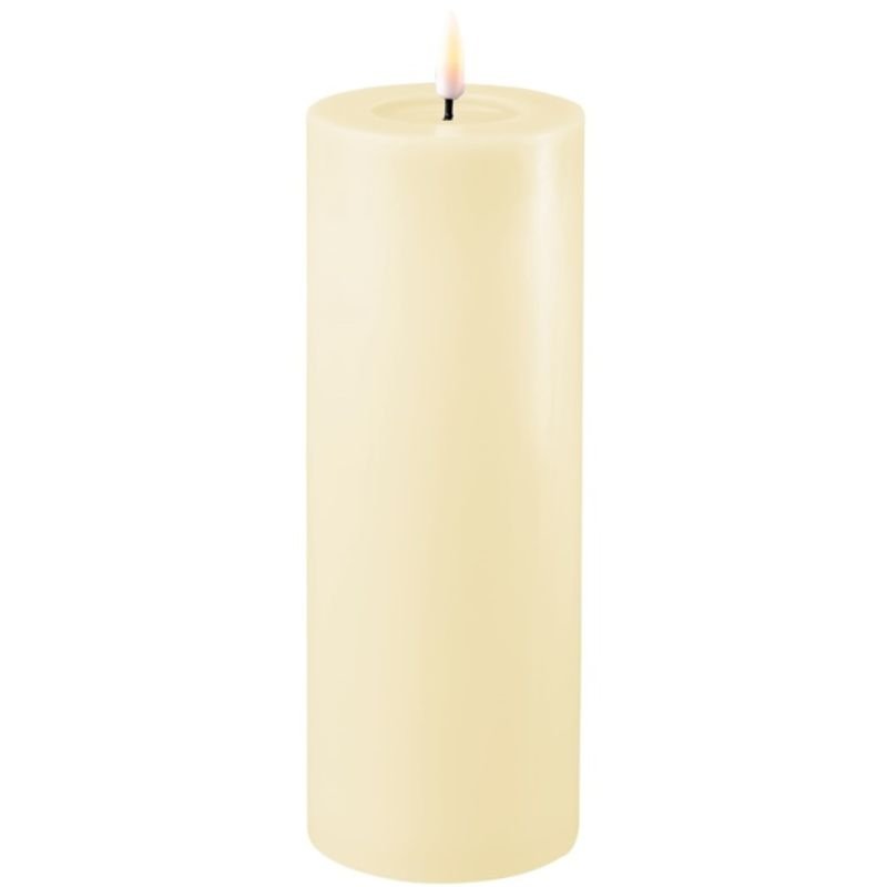 Deluxe Homeart Cream LED Candle - 7.5cm x 20cm | Candles & Diffusers | Candles | The Elms