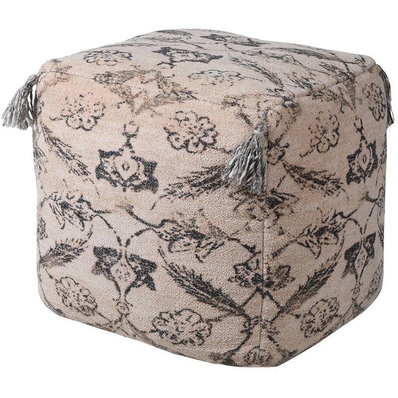 Yavanna Tassel Pouffe - 50cm | Bedroom | Benches & Pouffes | The Elms