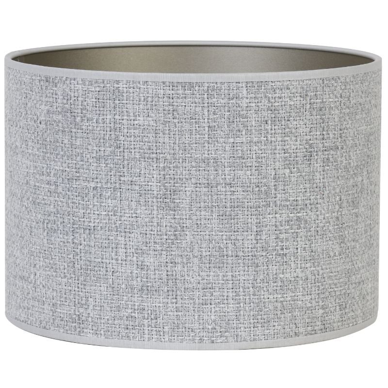 Saverna Light Grey Cylinder Lamp Shade - 25cm | Lighting Accessories | Lamp Shades | The Elms