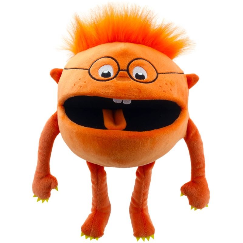 Baby Monsters Orange Puppet - 35cm | Gifts | Toys | The Elms