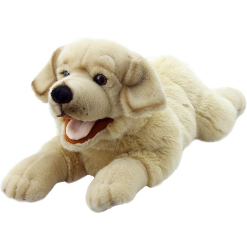 Playful Puppies Yellow Labrador - 44cm | Gifts | Toys | The Elms