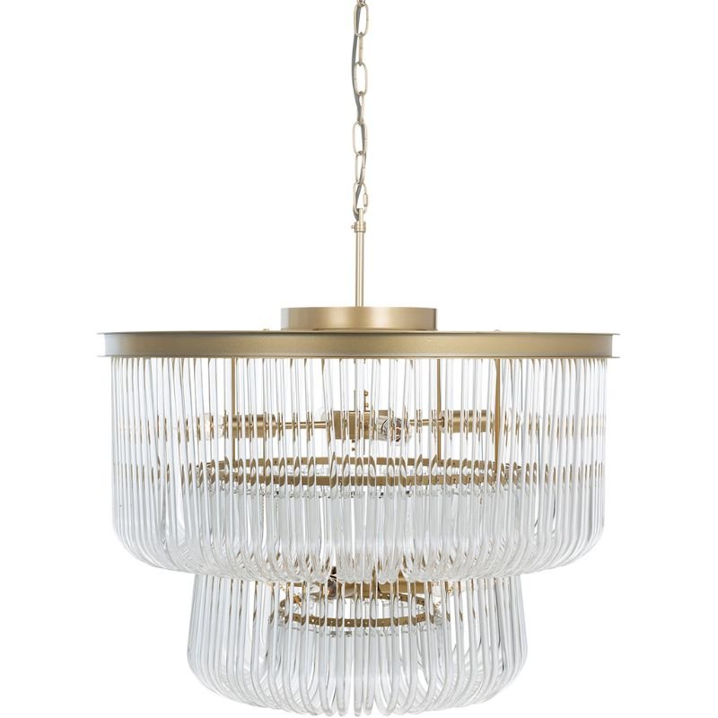 Romy Brushed Gold Pendant Lamp - 49cm | Ceiling Lights | Pendant Lamps | The Elms